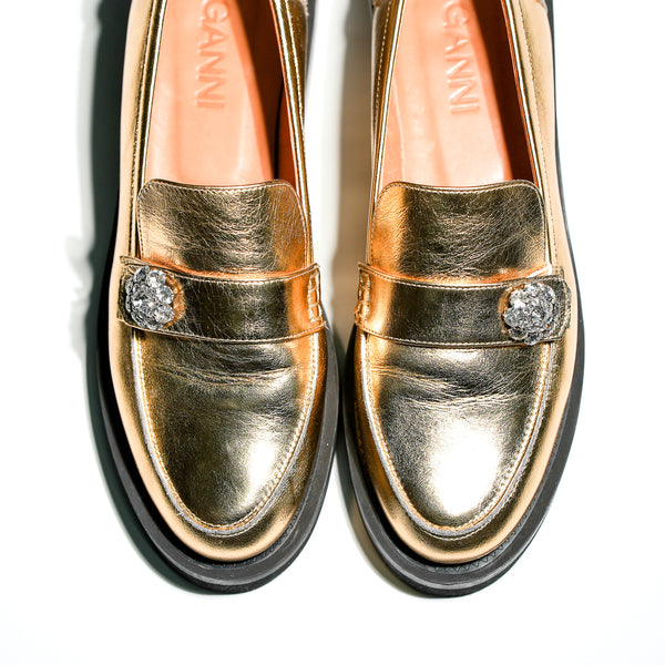 Ganni Golden Loafer