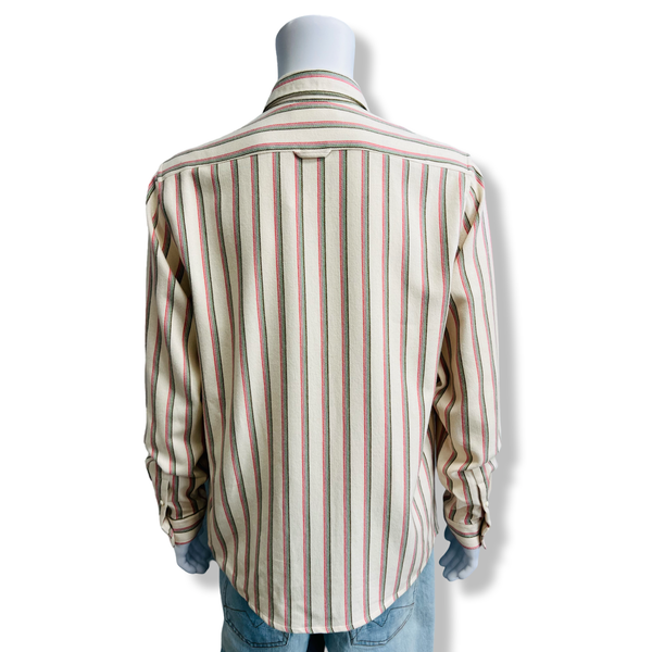 White Kuki Stripe Shirt