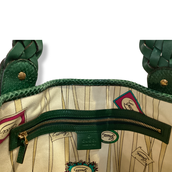 Gucci Green Pelham Tote