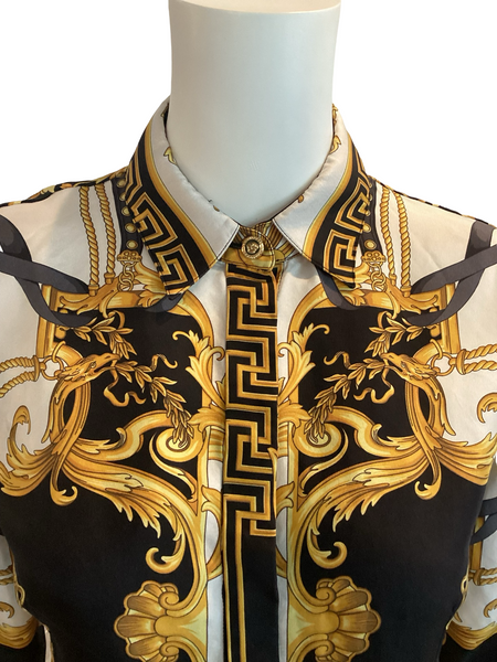 Versace print blouse